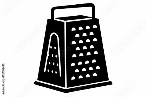 electric cheese grater line art silhouette vector illustration
