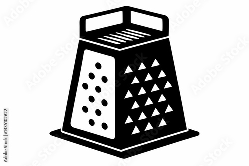 electric cheese grater line art silhouette vector illustration