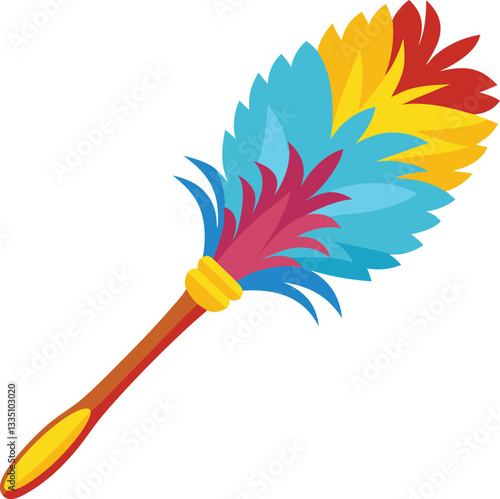 feather duster vector, vector and illustration, vector style