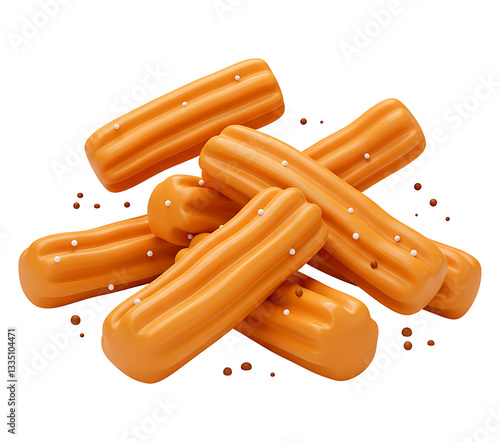 Delicious Churros with Sprinkles and Spices, Perfect for a Sweet Treat