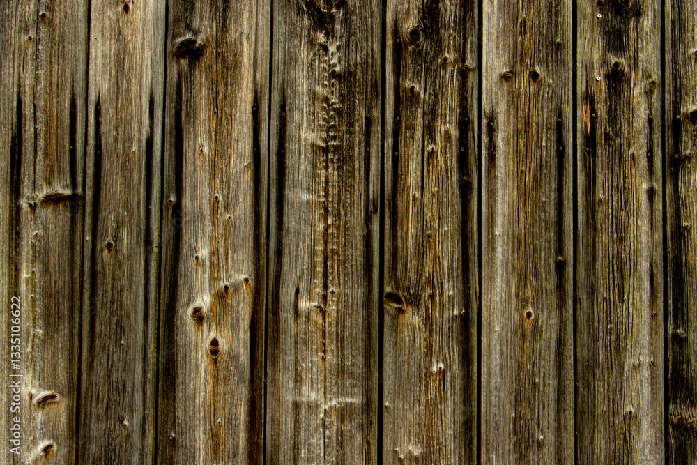 Weathered Wooden Planks Background with Unique Grain Pattern in Rustic Style Weathered Wooden Planks Background with Unique Grain Pattern in Rustic Style