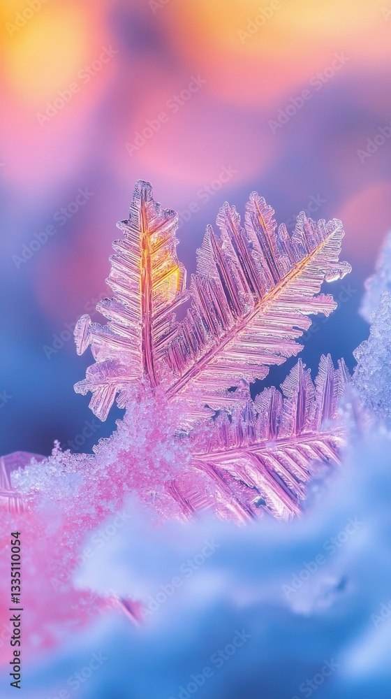 A zoomed-in view of gleaming pink crystals, sparkling against a rich, colorful setting, revealing their detailed shapes and brilliant shine A zoomed-in view of gleaming pink crystals, sparkling against a rich, colorful setting, revealing their detailed shapes and brilliant shine
