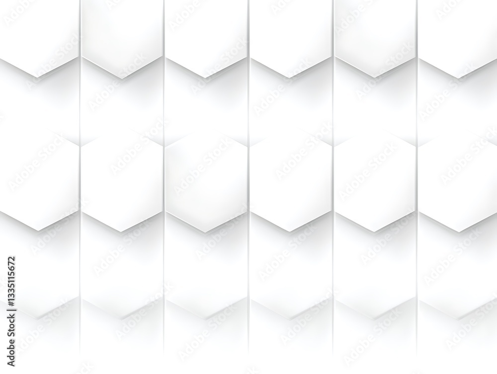 Elegant white geometric background with subtle 3D effect and clean lines Elegant white geometric background with subtle 3D effect and clean lines