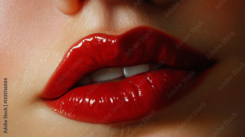 Fototapeta premium Human lips
