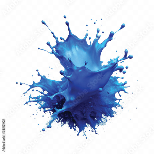 abstract 3d paint splatter and splash in different colour style isolated on white background