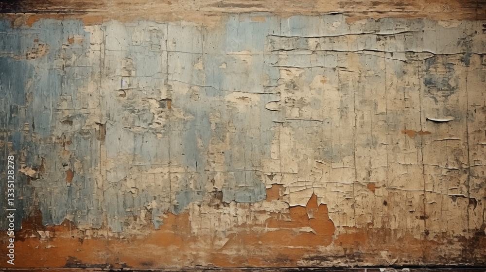 Fototapeta premium Grunge paint texture creates an aged and rustic background for artistic projects