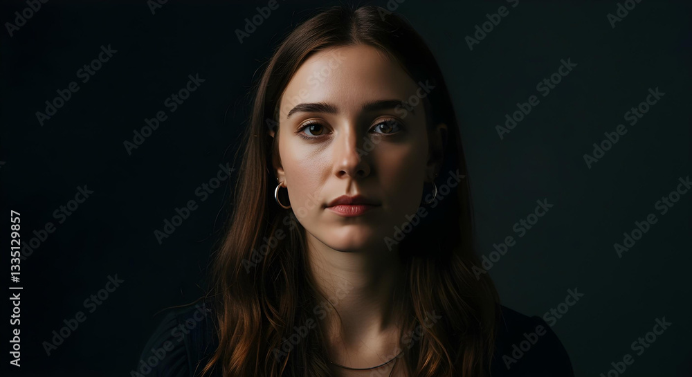 portrait of a young woman create with ai portrait of a young woman create with ai