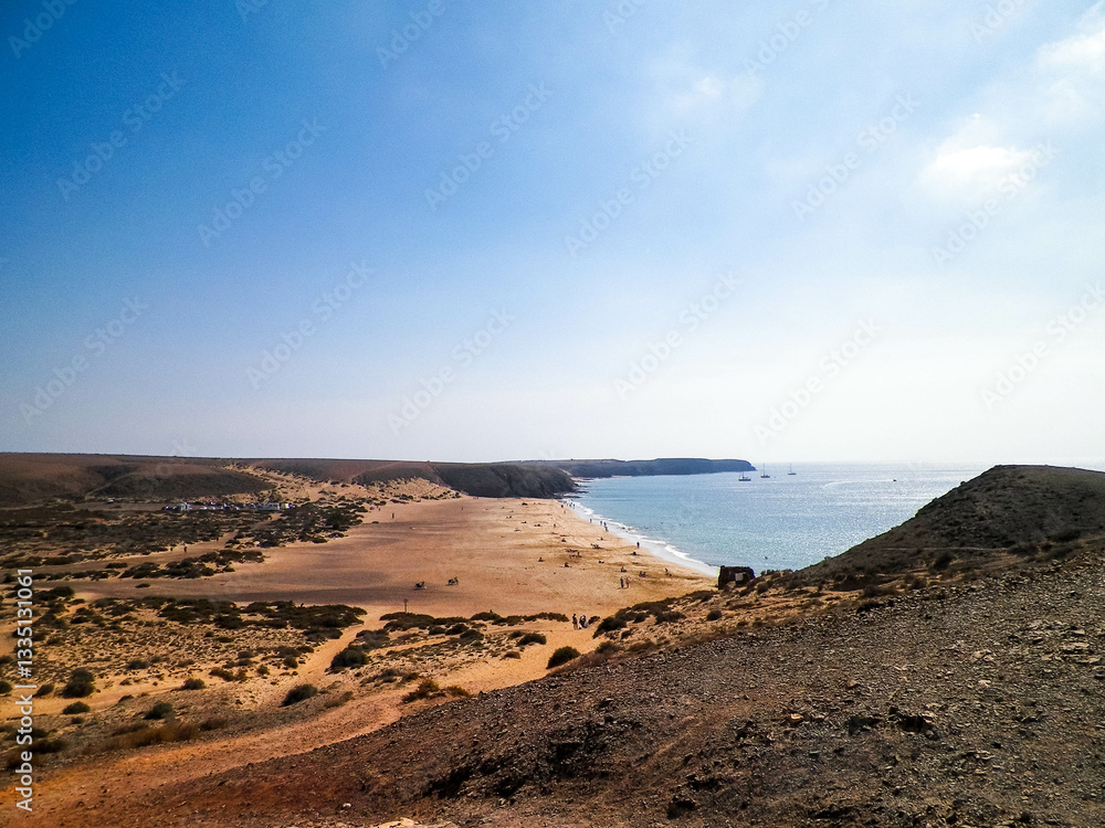 Cliff near Popagayo Beach. Lanzarote Island. Canarian Archipelago. Cliff near Popagayo Beach. Lanzarote Island. Canarian Archipelago.