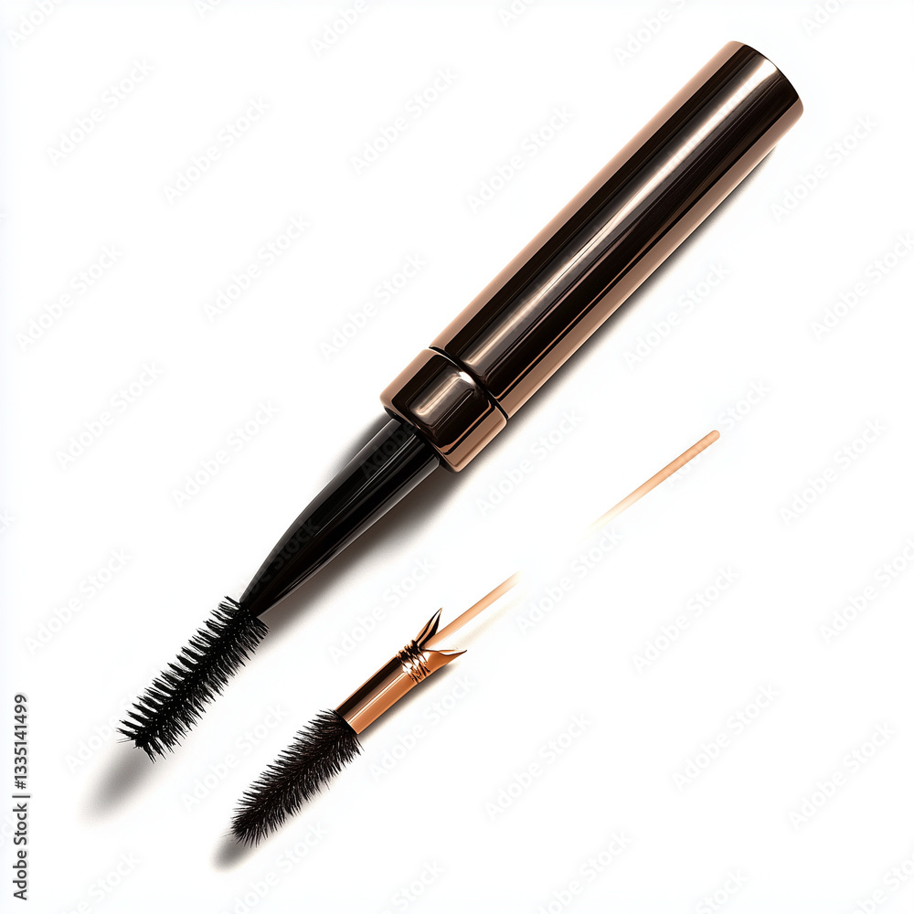 Innovative dual-ended brow brush with angled tip and spool design delivering flawless makeup application precision Innovative dual-ended brow brush with angled tip and spool design delivering flawless makeup application precision