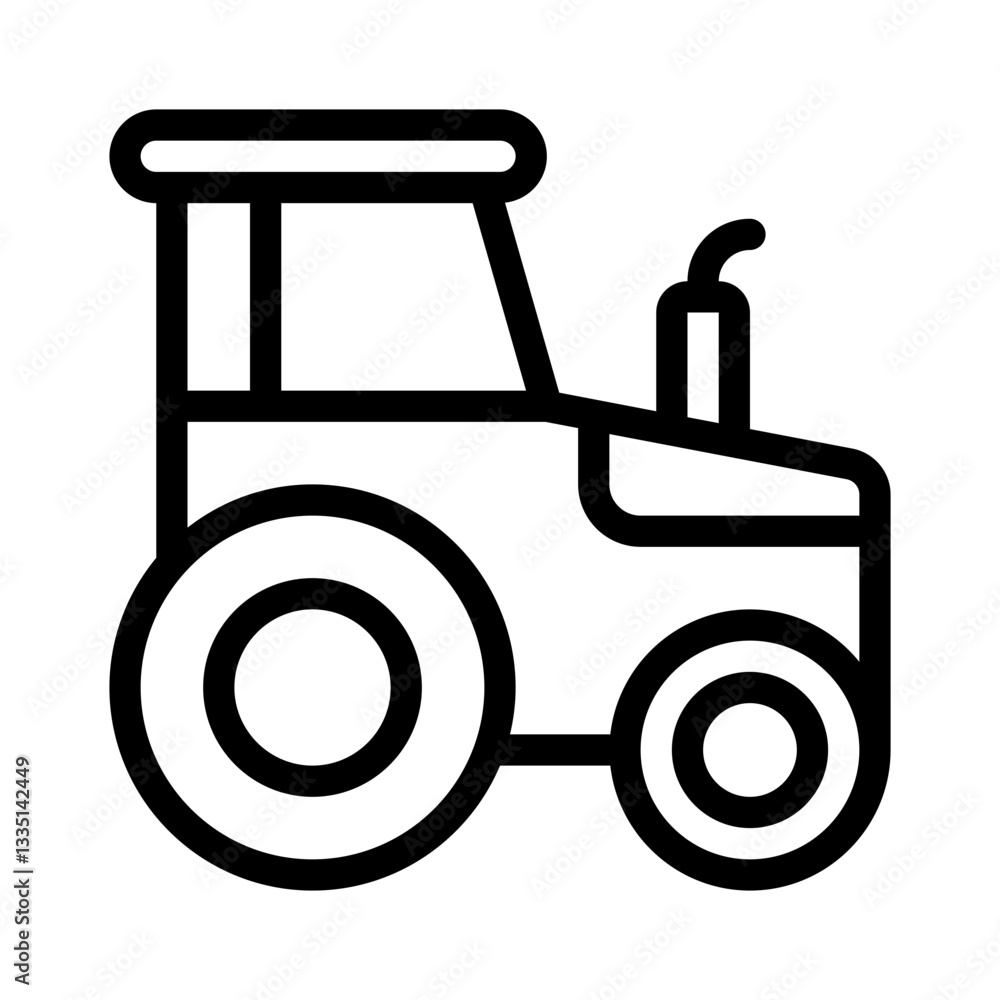 tractor line icon tractor line icon
