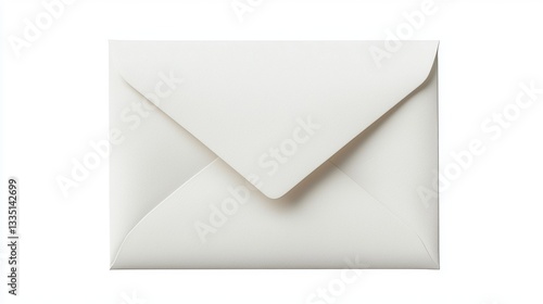 A white envelope with a flap.