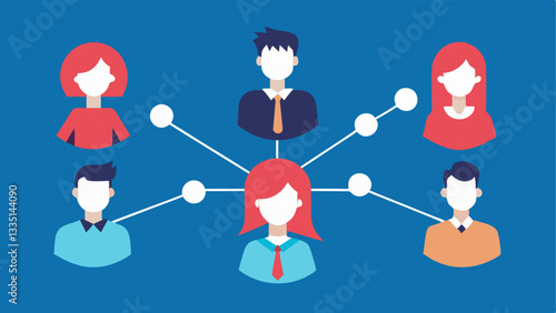 Network Collapse Illustrate a group of interconnected people where one connection is breaking apart emphasizing how damaging gossip can lead to the collapse of social ties.