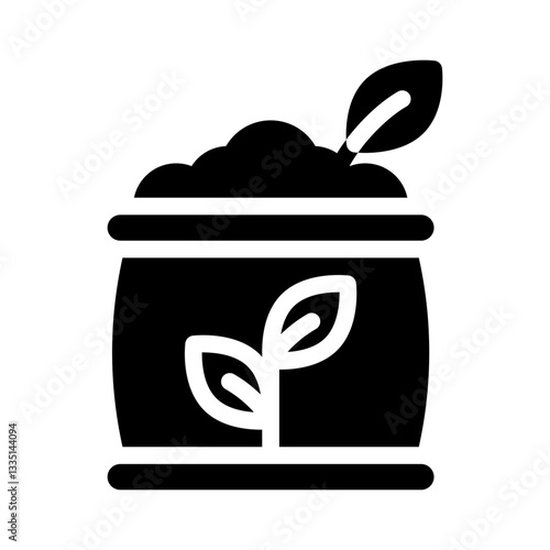 fertilizer glyph icon