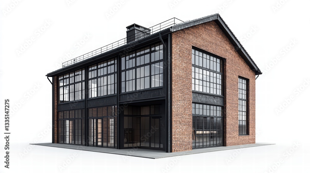 Modern Brick Building: A captivating image showcases a modern building constructed from striking red bricks. With its sleek design, expansive windows, and refined architectural details. Modern Brick Building: A captivating image showcases a modern building constructed from striking red bricks. With its sleek design, expansive windows, and refined architectural details.