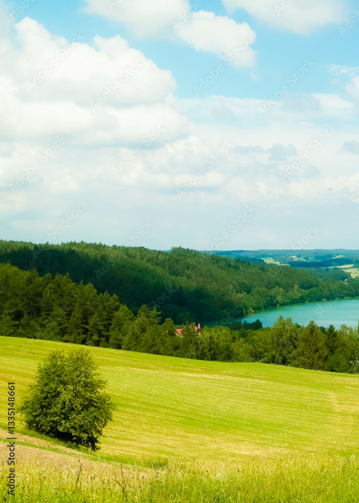 Obraz premium Amazing landscape of Kashubia. Poland