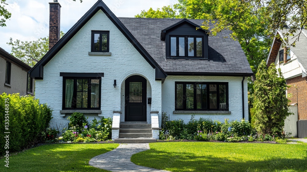 Charming Residence: A picturesque home stands in a vibrant neighborhood, exuding warmth and architectural grace, its classic design creating a sense of serenity and belonging. Charming Residence: A picturesque home stands in a vibrant neighborhood, exuding warmth and architectural grace, its classic design creating a sense of serenity and belonging.