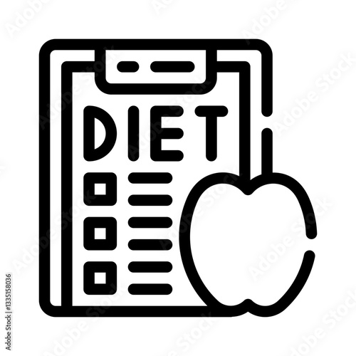 meal plan line icon