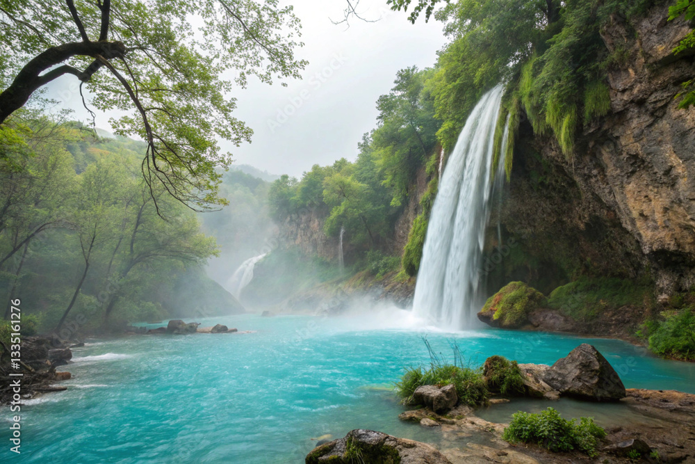Fototapeta premium waterfall in the forest