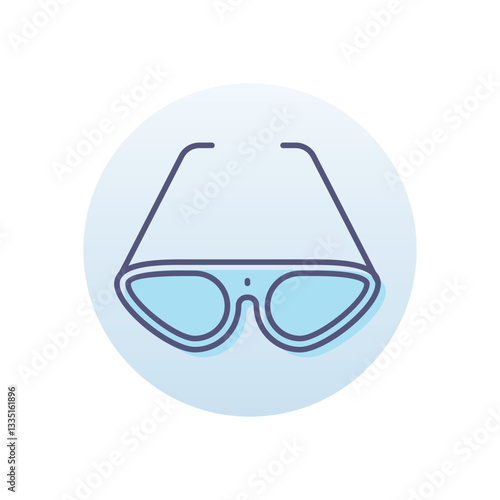Glasses  Vector icon