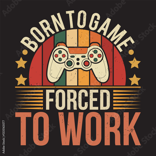 "Ultimate Gamer Lifestyle: Eat, Sleep, Game, Repeat – A Retro-Inspired Design for True Gaming Enthusiasts"