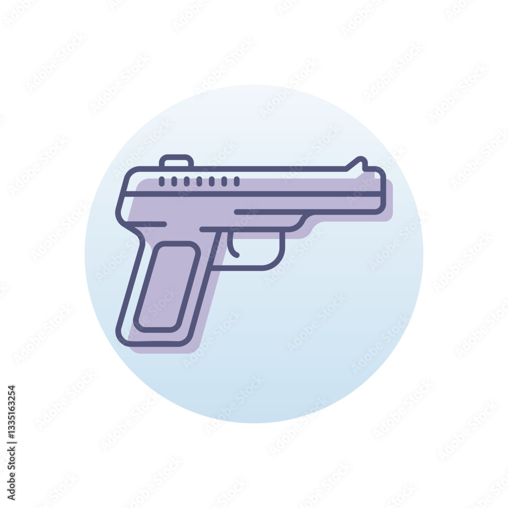 Pistol Vector icon Pistol Vector icon