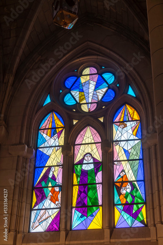 The Santa Maria Cathedral in Madrid Spain photo