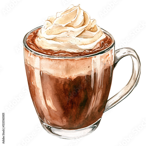 Indulging in rich hot chocolate with whipped cream cozy  food photography inviting atmosphere close-up view comfort and warmth