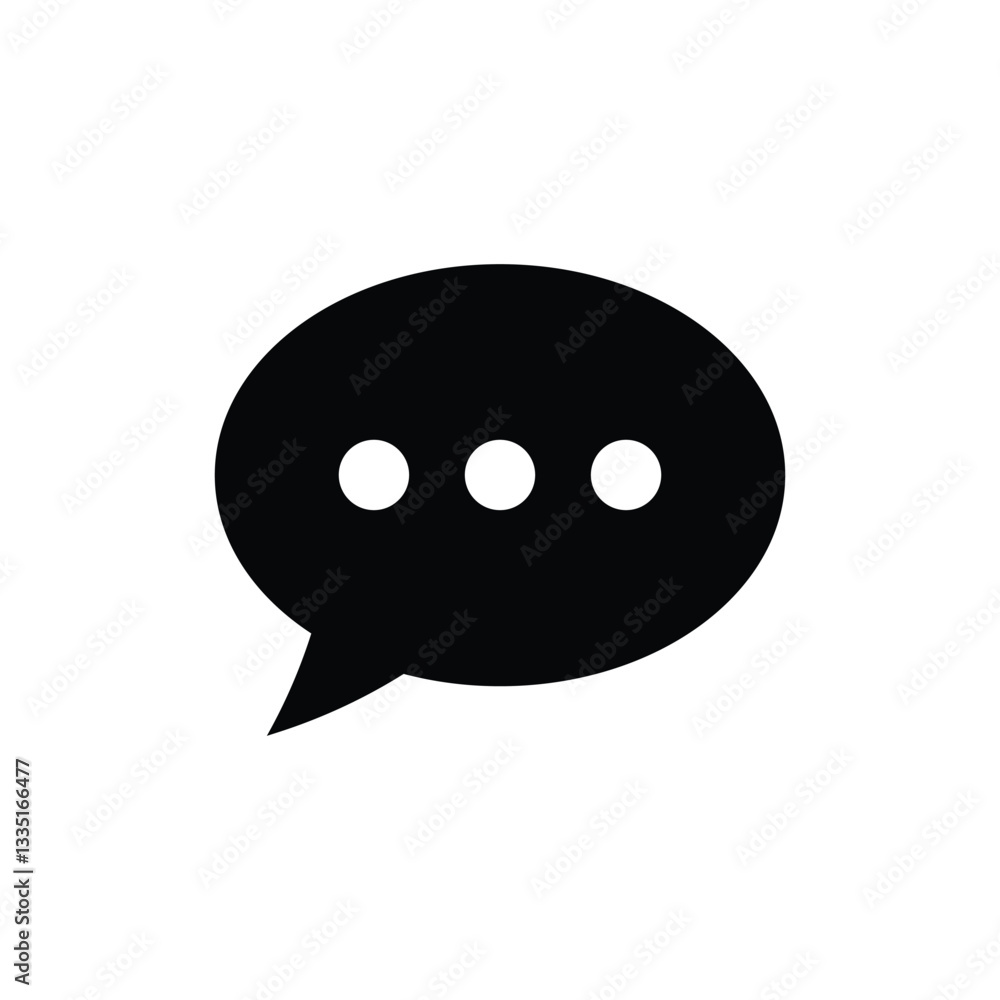 Message icon. Chat, conversation, SMS, comment, text bubble, bubble chat vector illustration. Message icon. Chat, conversation, SMS, comment, text bubble, bubble chat vector illustration.