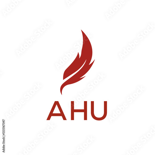 AHU creative minimalist letter logo.
