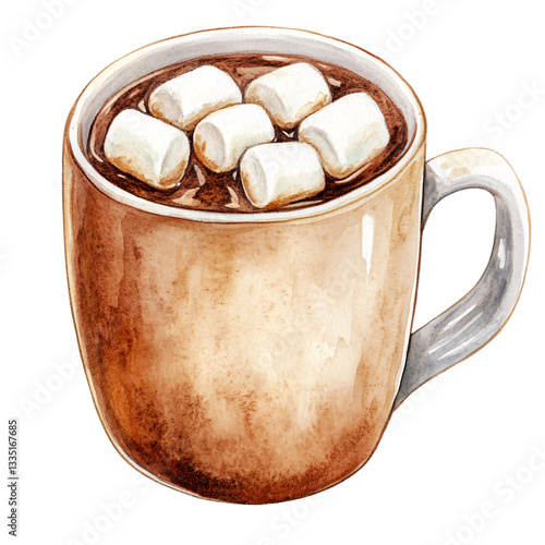 Sipping hot chocolate with marshmallows cozy home setting beverage warm atmosphere close-up comfort food
