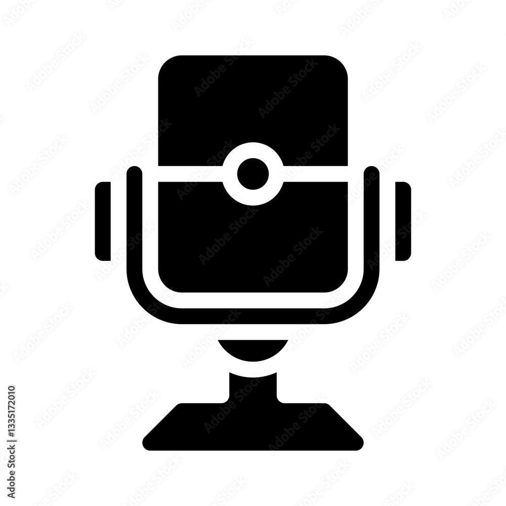 microphone glyph icon microphone glyph icon
