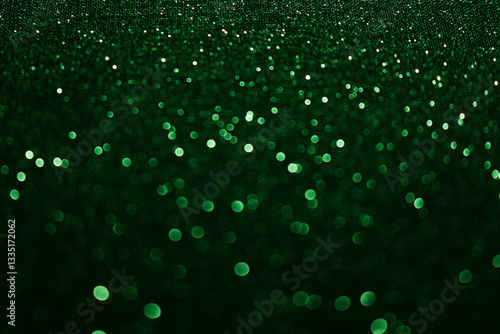 An out of focus, shallow depth of field photograph of a pale light multicolour abstract glittery surface, with vibrant neon light against a black background. Bokeh lights background