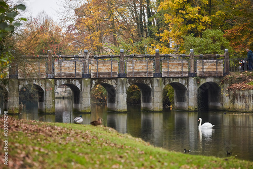 Altes Steinwehr im Grünen Winkel in Lippstadt - NRW, Deutschland, Europa,  2024 