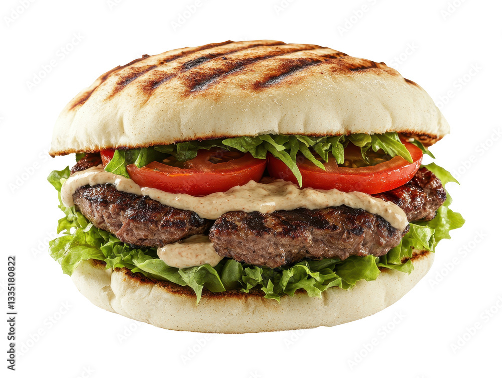 Isolated Grilled Burger Isolated Grilled Burger