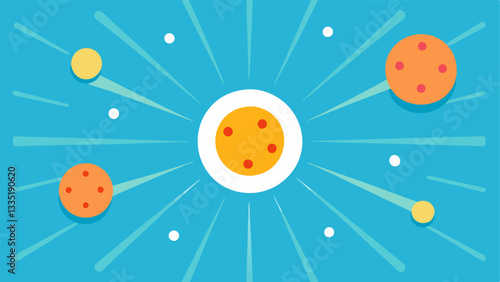 Radiance Emission Skin cells glowing with vitality while exosomes are depicted as beams of light representing energy and rejuvenation.