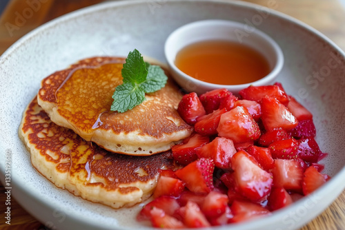 Wallpaper Mural Strawberry Pancakes Torontodigital.ca