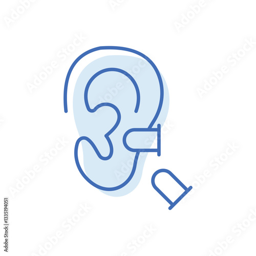 Ear Plug Vector icon