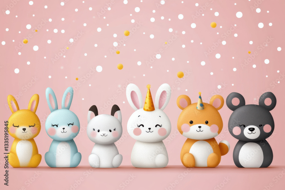 Naklejka premium Happy Birthday from the Cutest Crew