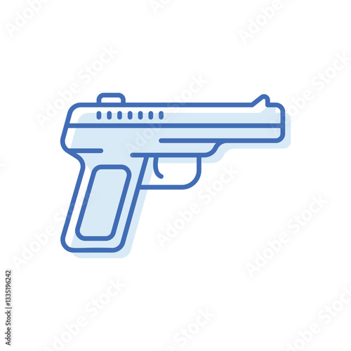 Pistol  Vector icon
