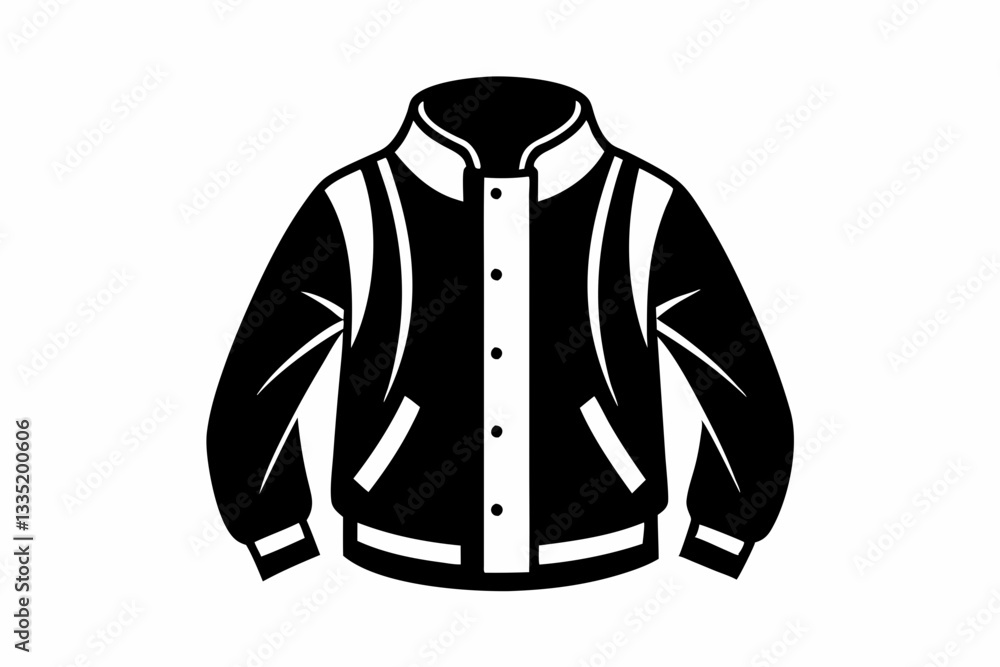 jacket line art silhouette vector illustration jacket line art silhouette vector illustration