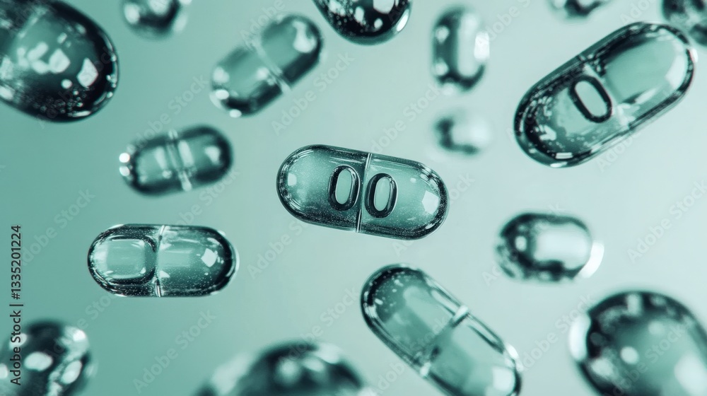 Floating Medicine Capsules: A Stunning Visual Representation of Modern Pharmaceutical Design Floating Medicine Capsules: A Stunning Visual Representation of Modern Pharmaceutical Design