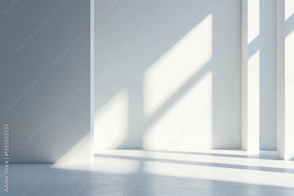Modern, minimalist interior with natural light Modern, minimalist interior with natural light