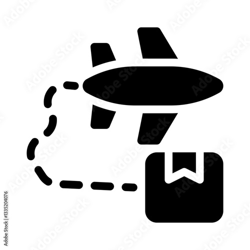 air freight glyph icon