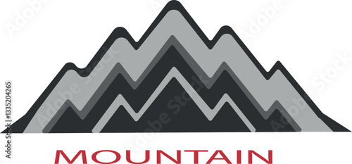 Mountain logo icon vector .