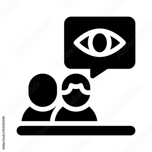 witness glyph icon