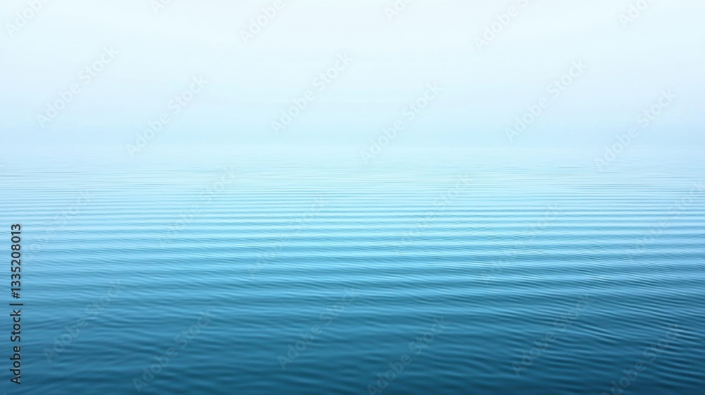 Naklejka premium Calm, serene body of water with gentle ripples.