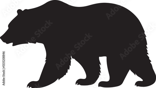 black and white polar bear logo type silhouette designs