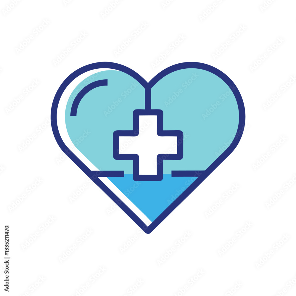 Health and Hope: A digital artwork depicting a heart shape, combined with the symbol of a cross, representing health, medicine, and hope. Health and Hope: A digital artwork depicting a heart shape, combined with the symbol of a cross, representing health, medicine, and hope.