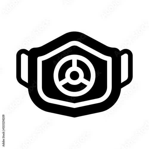 respirator mask glyph icon