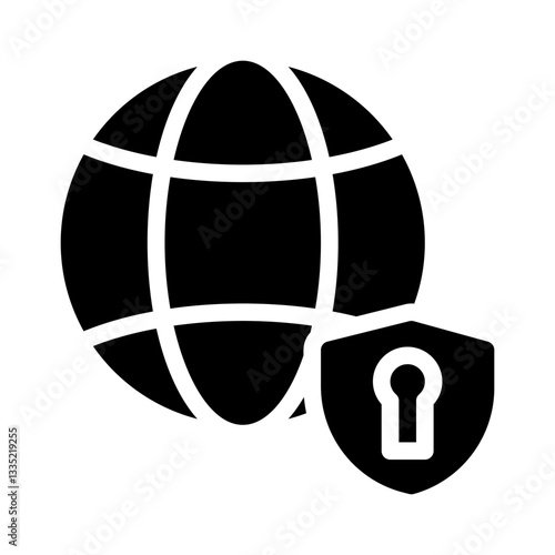 private network glyph icon